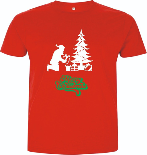 Camisetas Navidad Papa Noel Arbol Regalos Navideño