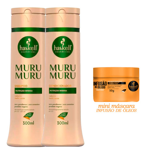 Haskell Shp/cond Murumuru + Máscara Infusão De Óleos 50g