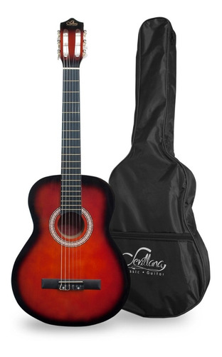 Guitarra Acústica Sevillana 34'' Con Funda Sunberts Mlab