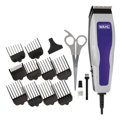 Cortapelo 15 Piezas Homecut Basic Wahl - 09314-2808 Color Blanco/azul 110v/220v