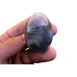 Ovo De Ágata Yoni Egg S/ Furo Pedra Natural Polida