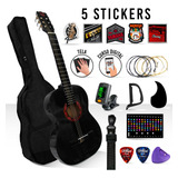 Kit De Guitarra Acustica Con Accesorios + Stickers