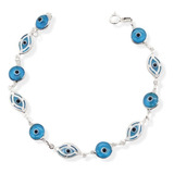 Pulsera Ojo Turco Plata 925 Protección Mujer