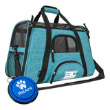 Transportadora Para Gatos Cachorros Tipo Bolsa Aqua Grande