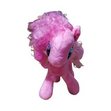 Peluche Pony Con Cabello Largo 25 Cm Alto Rosa