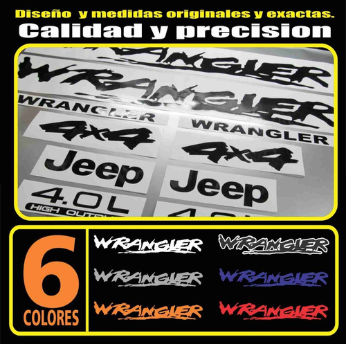 Jeep Wrangler Bestia Calcomanias Cj Tj Yj Jk Original Foto 4