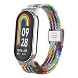 Pulseira De Relógio Trançada De Nylon Para Xiaomi Mi Band 8