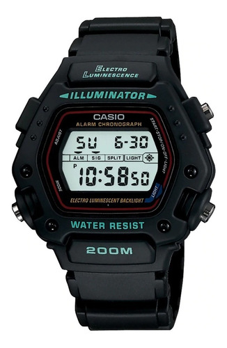 Casio Dw-290 Deportivo Illuminator 200mts Hombre Original