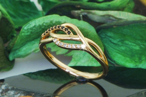 Anillos Regalos Mujer Dama Novia Oro Amarillo 18k Compromiso