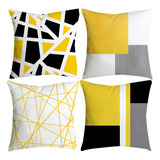 Funda Con Forma De P Pillow, Hoja De Pino, Color Amarillo, S