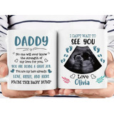 Taza De Café Personalizada Para Papá A Ser De Baby Bump Prim