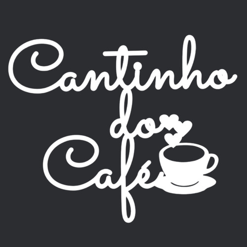 Placa Decorativa De Parede Cantinho Do Café Auto Adesivo Mdf