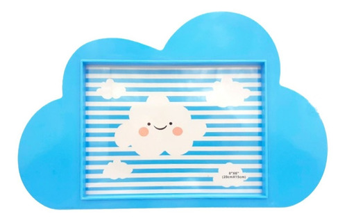 Porta Retrato Decorativo Nube Decoracion Infantil Foto 20x15