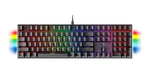 Teclado Gamer Mecanico Fantech Maxfit108 Rgb Switch Blue Pc