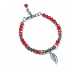 Pulsera Roja Con Ala De Ángel. Protección Envidia/mal De Ojo