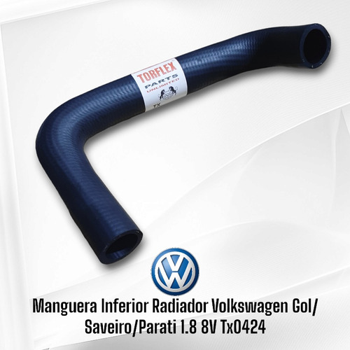 Manguera Inferior Radiador Volkswagen Gol/saveiro/parati 1.8 Foto 2