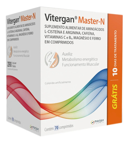 Vitergan Master-n Com 70 Comprimidos