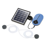 Bomba De Aire Solar.. 5w 3600mah Para Acuario Con Piedra De