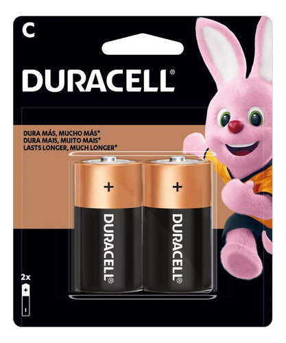 Pilha Duracell C Com 2 Pilhas 