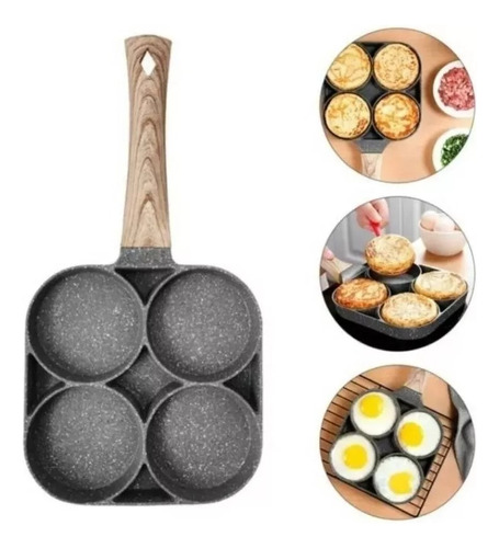 Sarten 4 Puestos Antiadherente Para Huevos Arepas Pancakes