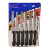 6pz Cuchillo De Mesa Carnes Concassé® Con Sierra, Hoja 12cm