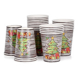 Vasos Desechables De Árbol De Navidad  De 20 Unidades 9 Oz