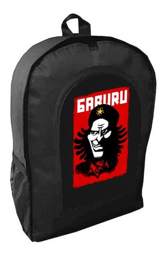 Mochila Negra Anime One Piece Adulto / Escolar K1