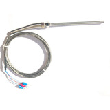 Sensor De Temperatura Pt100 3 Fios 2mt -50~400° C 5x100mm M8