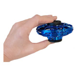 Mini Dron Ufo Flying Saucer Para Niños, Azul, Rojo Y Negro