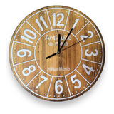Reloj 29cm Pared Madera 3063