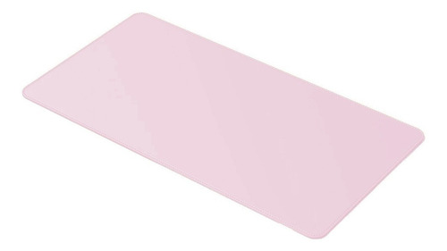 Desk Pad Gigante Couro Rosa Feltro Costurado Básico