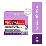 Crema L'oréal Paris Revitalift Ácido Hialurónico Día X 50ml