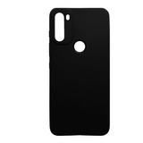 Capa Capinha Silicone Aveludada Preta P/ Motorola Moto G71