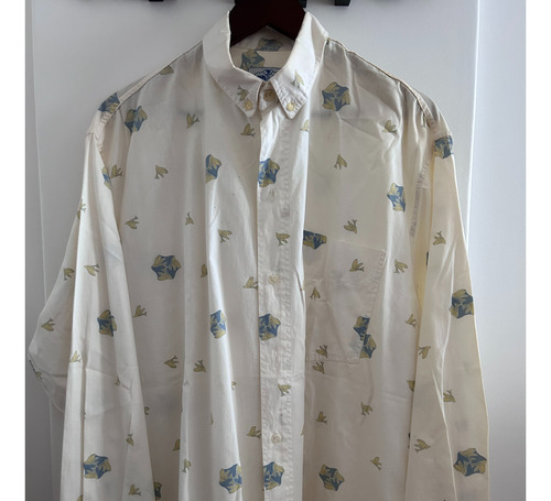 Camisa Ad-ji Shirtmakers Motivos Búlgaros Vintage