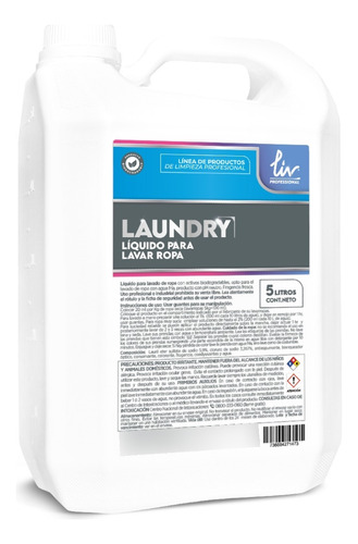 Liv Liquido Para Lavar La Ropa 5 Litros Laundry Lavar Ropa 