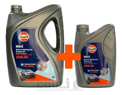 Aceite Gulf Max 20w50 X 5lt - Mineral