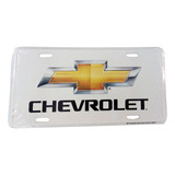 Placa Con Logo De Chevy (blanco)