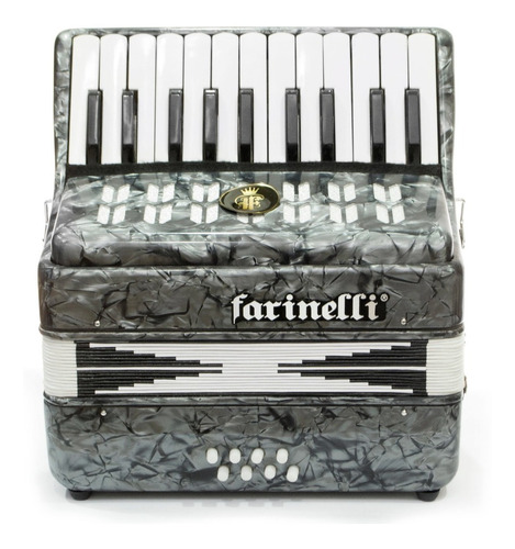 Farinelli 22k8bsg Acordeon Teclas Junior Gris 22/8  Bajos