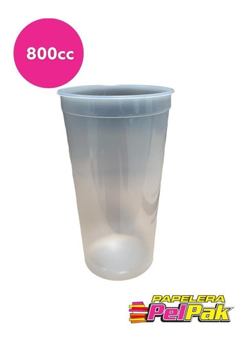 Vaso Descartable Plástico Transparente 800cc