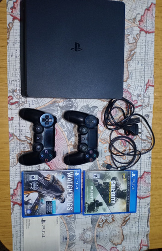 Playstation 4 Slim 500gb Con 2 Joystick Y Juegos