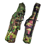 Funda Bolso Caña De Pescar Camuflada 130 Cm Dos Cierres Fish