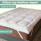 Protetor Pillow Top Solteiro Toque De Plumas Macio 6cm Appel