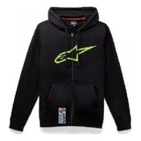 Jm Buzo Alpinestars Ageless Zip Hoodie Casual Negro Blanco