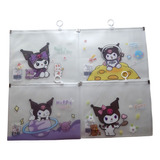 Set 4 Folders Kuromi Cierre Ziploc. Ideal Regalo