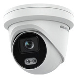 Câmera Dome Colorvu Ip Hikvision 4m Com Áudio 2347g2-lu Poe