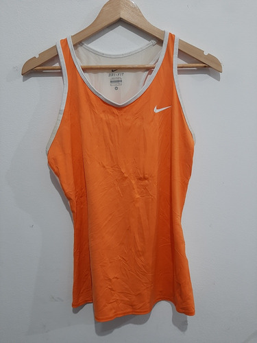 Musculosa Deportiva Nike Mujer Drifit Naranja Importada Usa