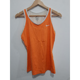 Musculosa Deportiva Nike Mujer Drifit Naranja Importada Usa