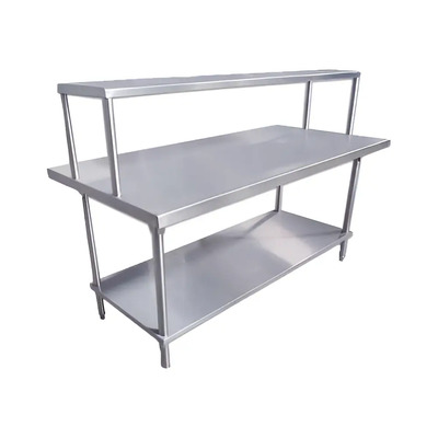 Mesa Con Repisa 100% Acero Inoxi Marca Ferrinox 130x60x90 | Meses sin interés