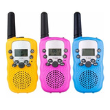 Set 2 Radio Walkie Talkie Para Niños Con Alcance De 8km