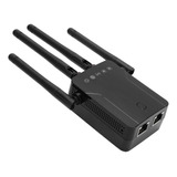 Repetidor Inalámbrico Negro De Doble Banda Wifi Extensión De